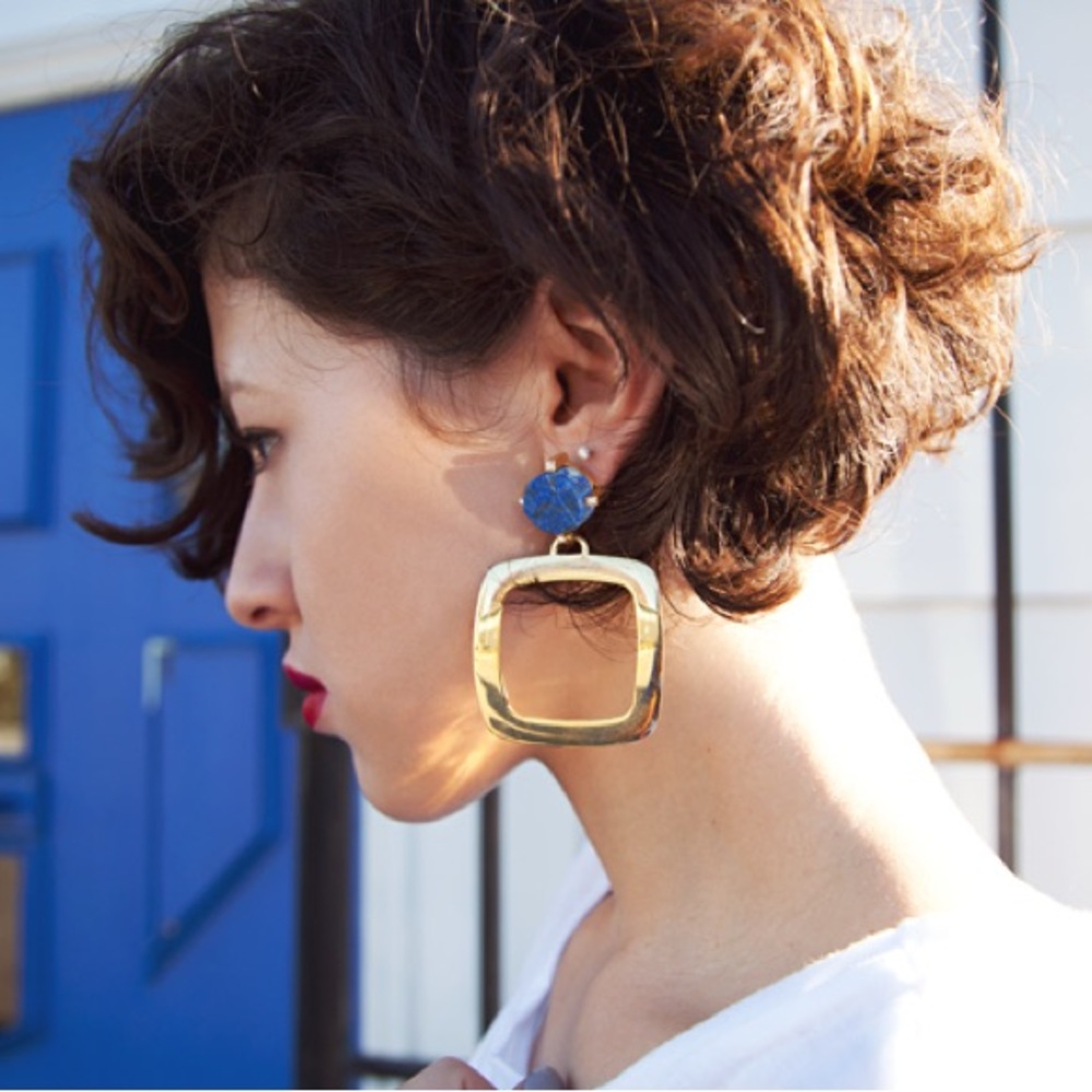 Karla’s Closet X Roman Luxe Lapis Earrings